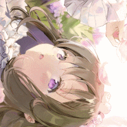 Forest,Flower,and Girl