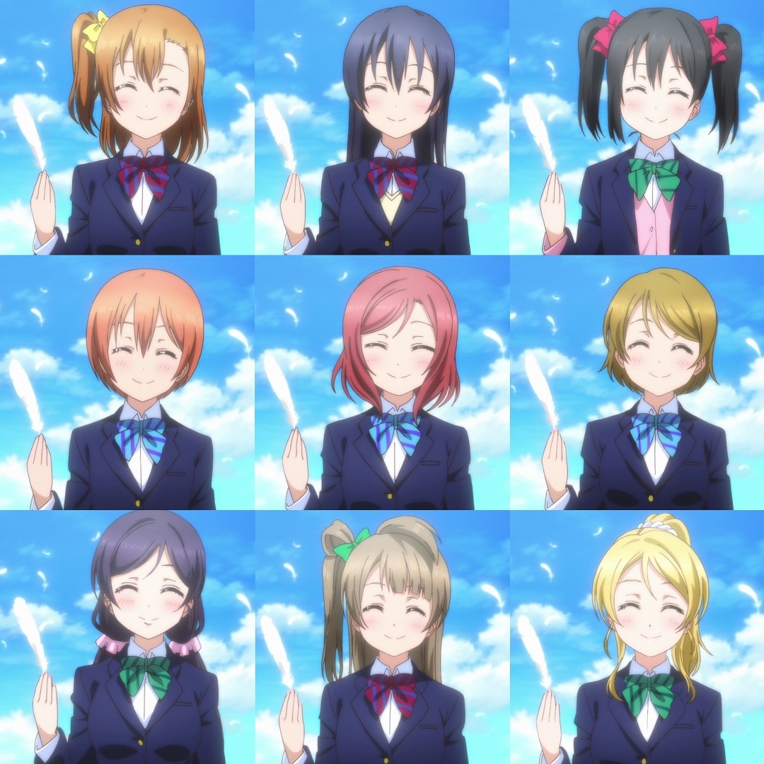 Lovelive！第二季ED Gif 1080P 全员渐变