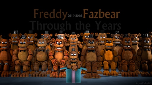 Comunidade Steam :: :: Freddy Fazbear Through the Years.
