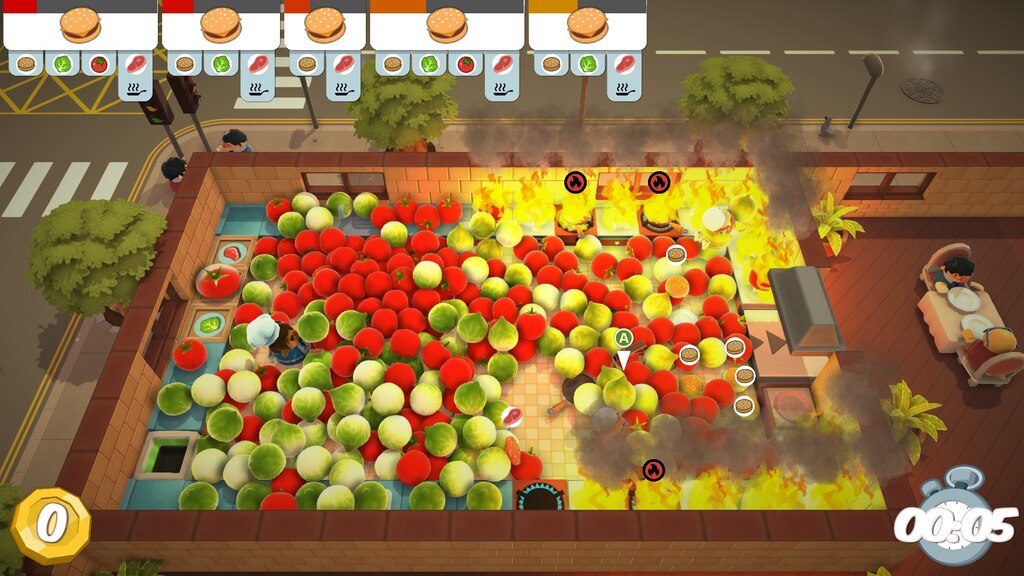 Overcooked video shop game