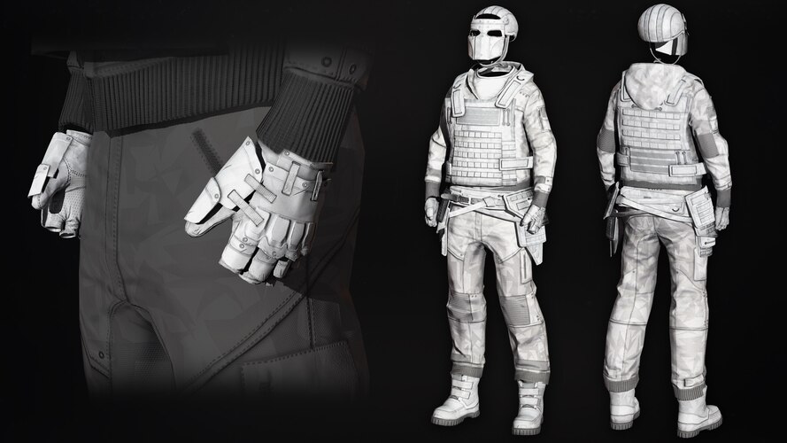 Whiteout Roadsign Gloves - image 1