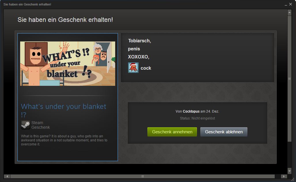 Steam Community What's under your blanket