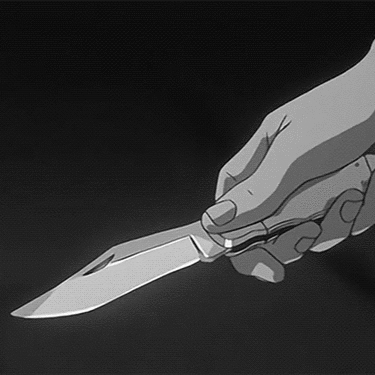 Нож анимация. Нож для арта. Красивые ножи.