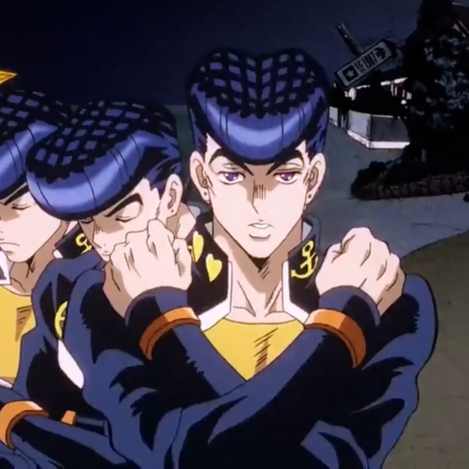 Download Dynamic Pose of Josuke Higashikata from JoJo's Bizarre Adventure  Wallpaper