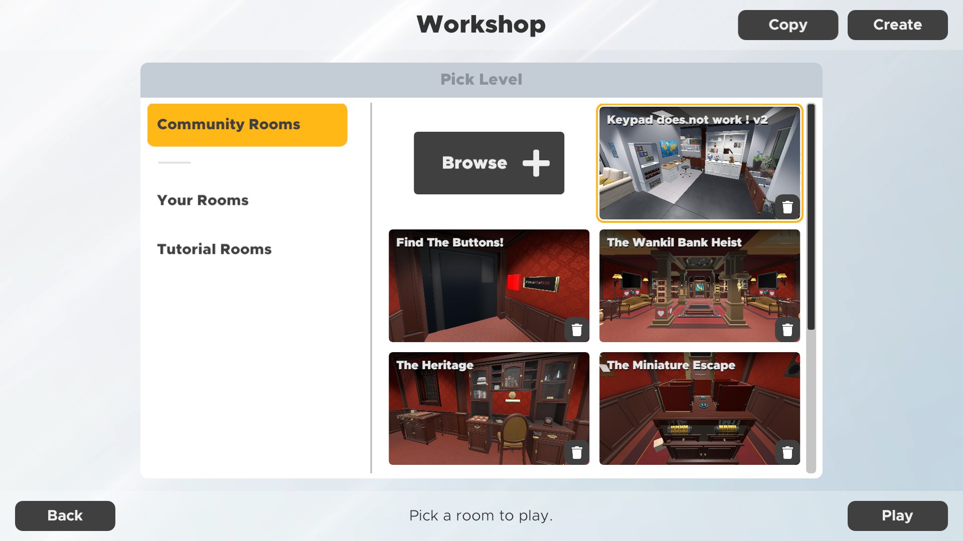 Escape Simulator 100% - All Rooms Soluce / All Token Location in video - ROOM EDITOR Tutorials - COMMUNITY Rooms image 181