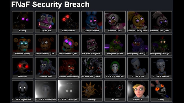 FNAF Security Breach Characters | Scarf