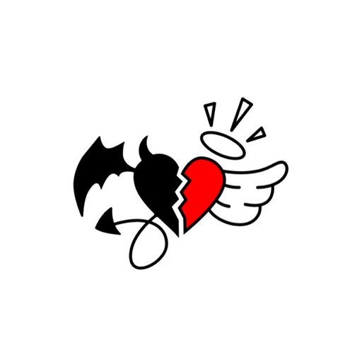 Ангел и демон логотип