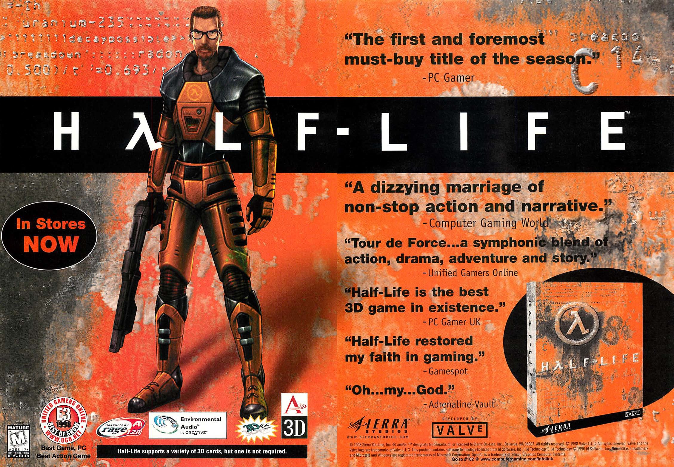 never obsolete - Half-Life's Steam store page in 2008
