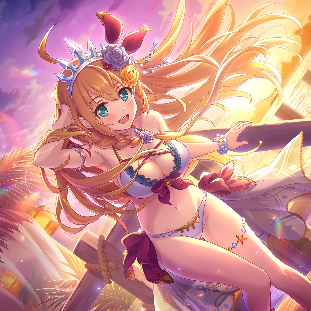 16:9 プリコネR 公主连结 PrincessConnect! Re: Dive 佩可 泳装 6★ペコリーヌ（サマー） - Pecorine