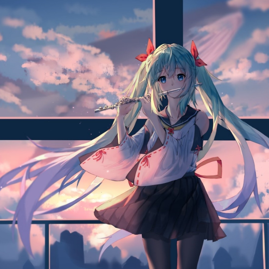 初音未来-鲸歌 | Wallpapers HDV