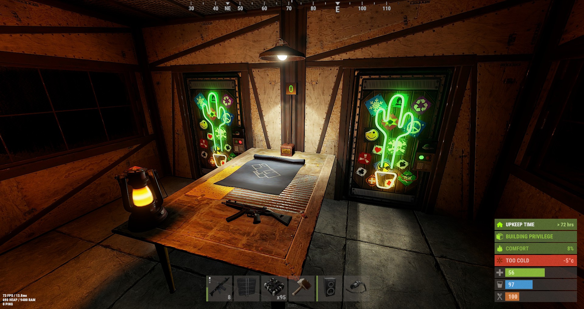 Neon Cactus Metal Door thumbnail 7
