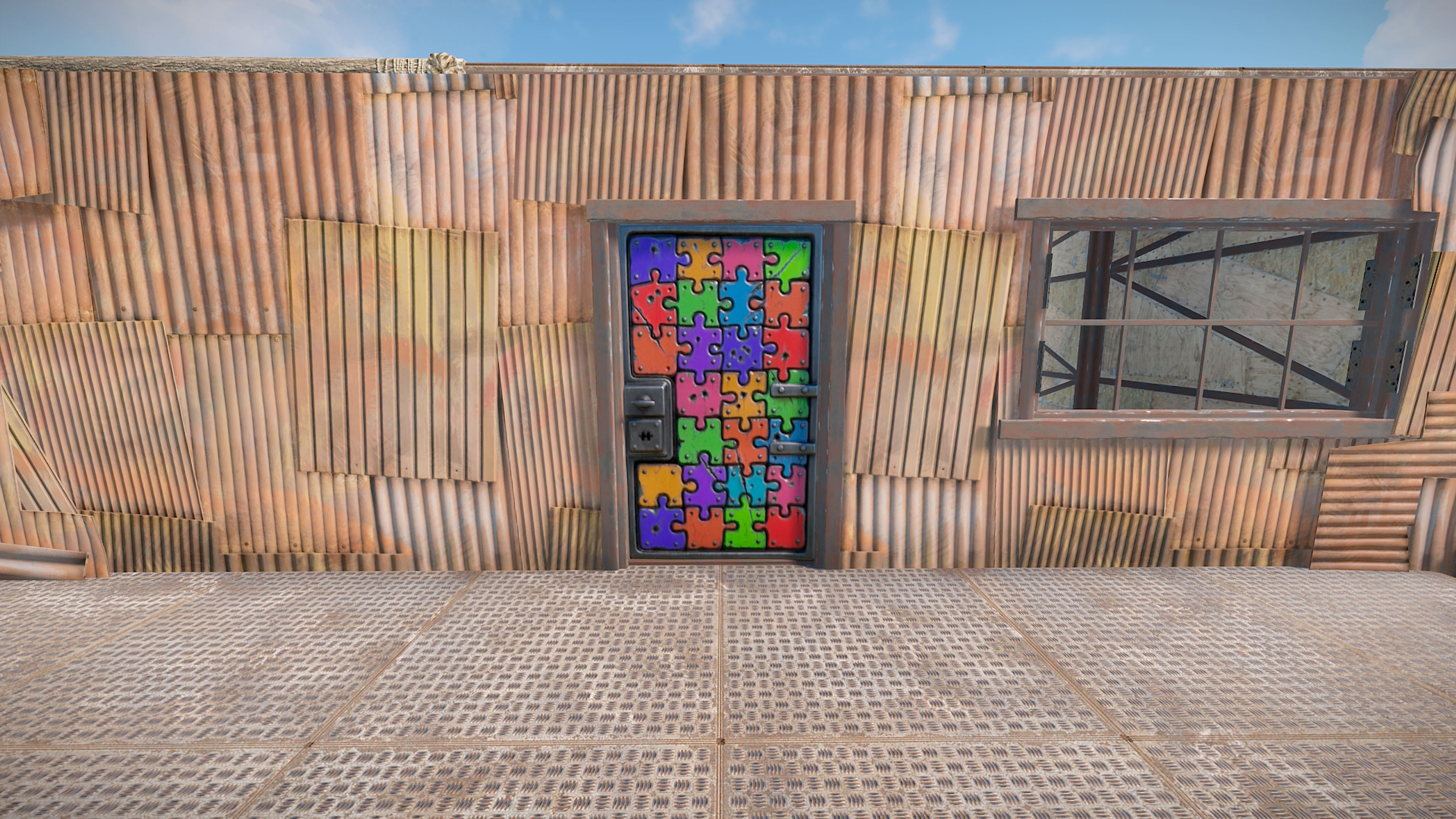 Puzzle Sheet Metal Door thumbnail 6