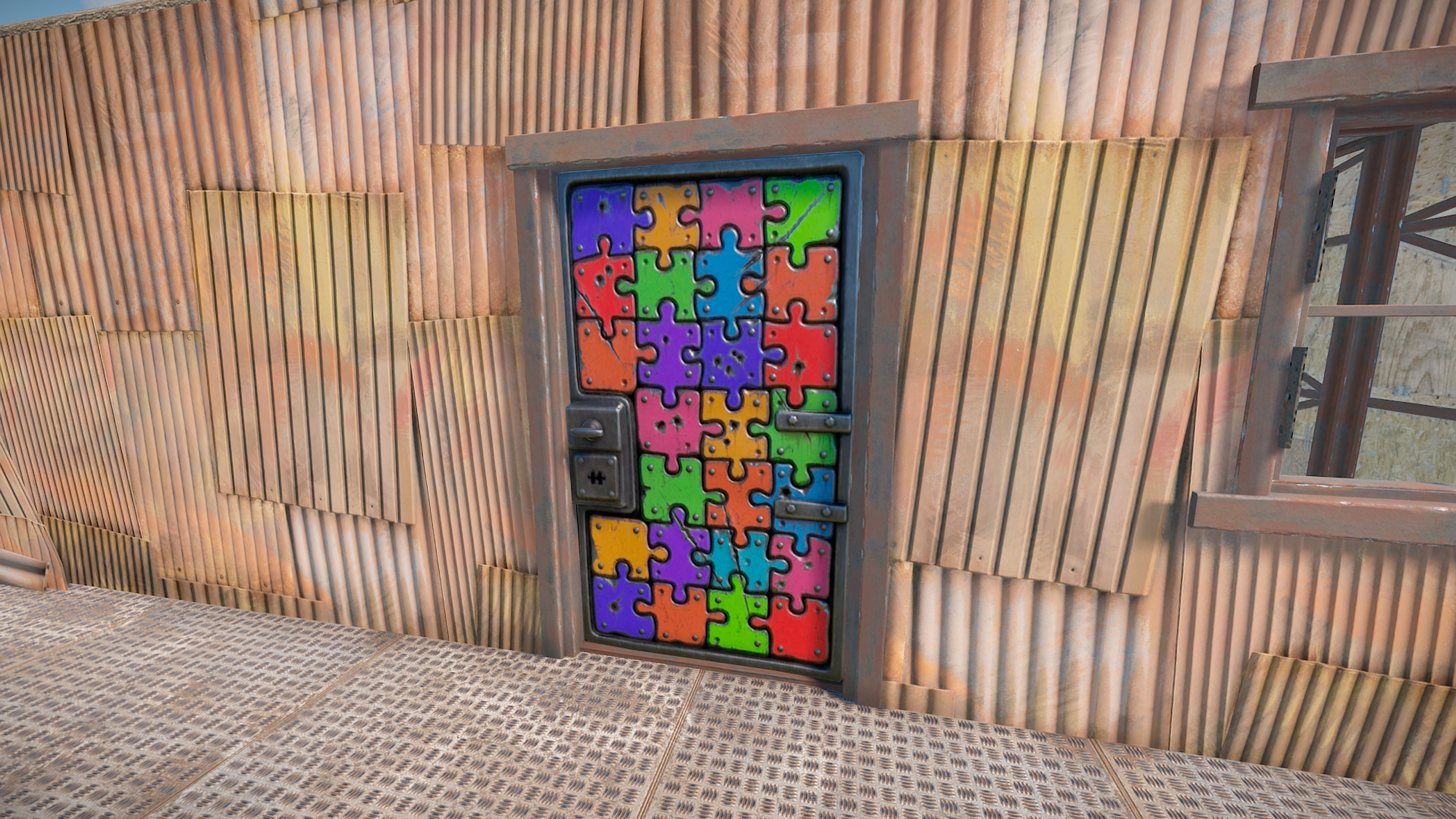 Puzzle Sheet Metal Door thumbnail 5