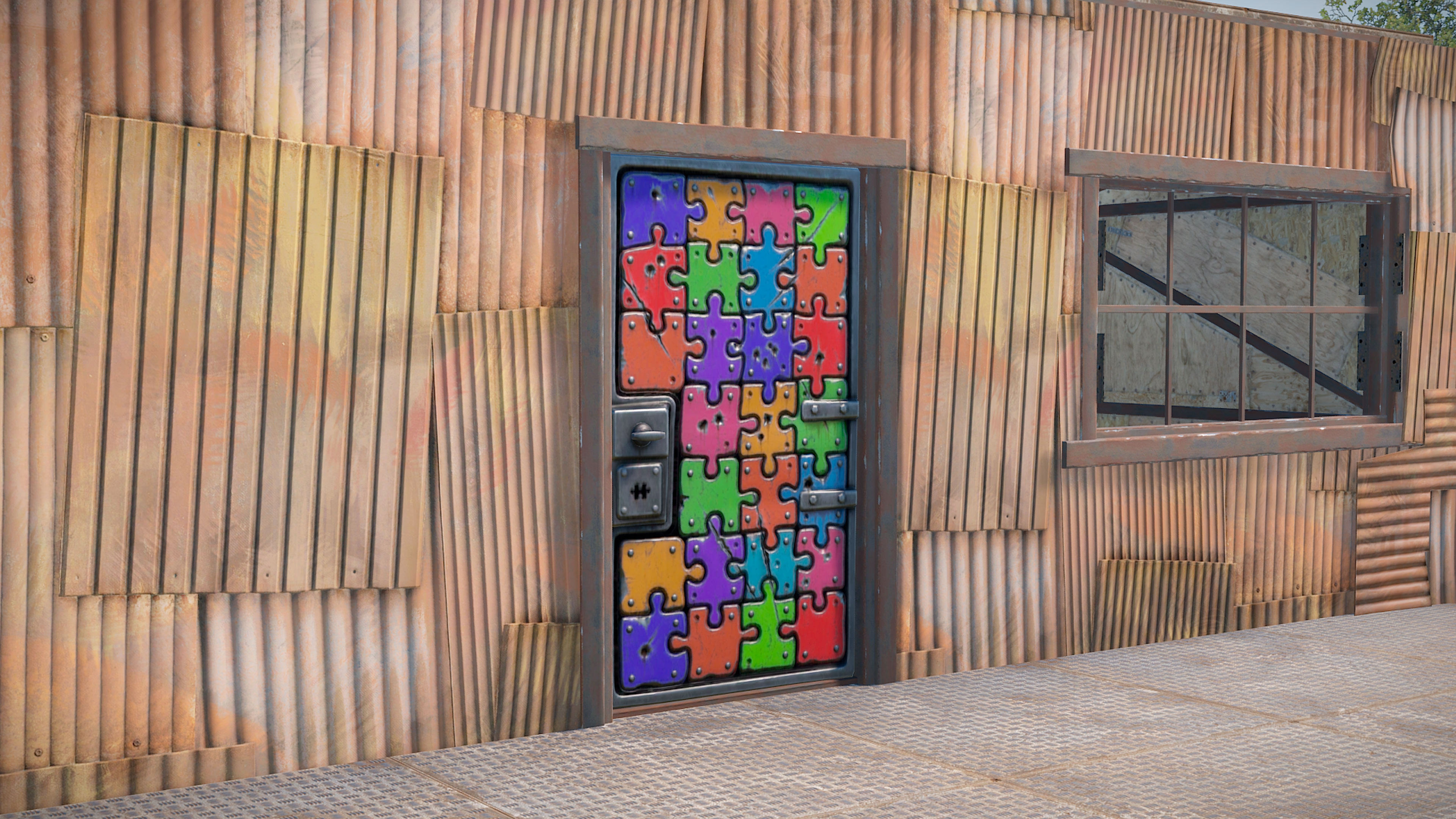 Puzzle Sheet Metal Door screenshot 1