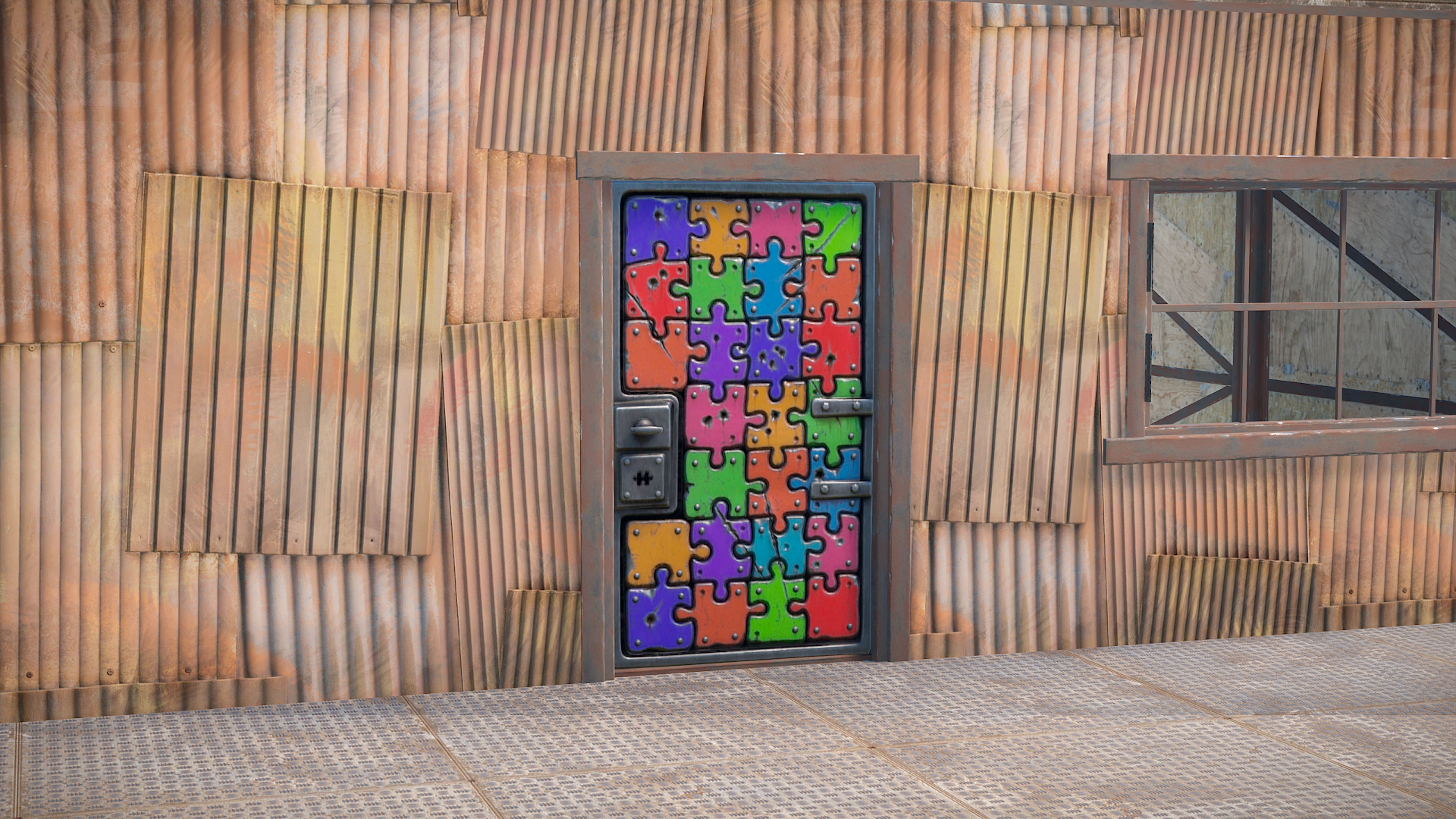 Puzzle Sheet Metal Door thumbnail 9