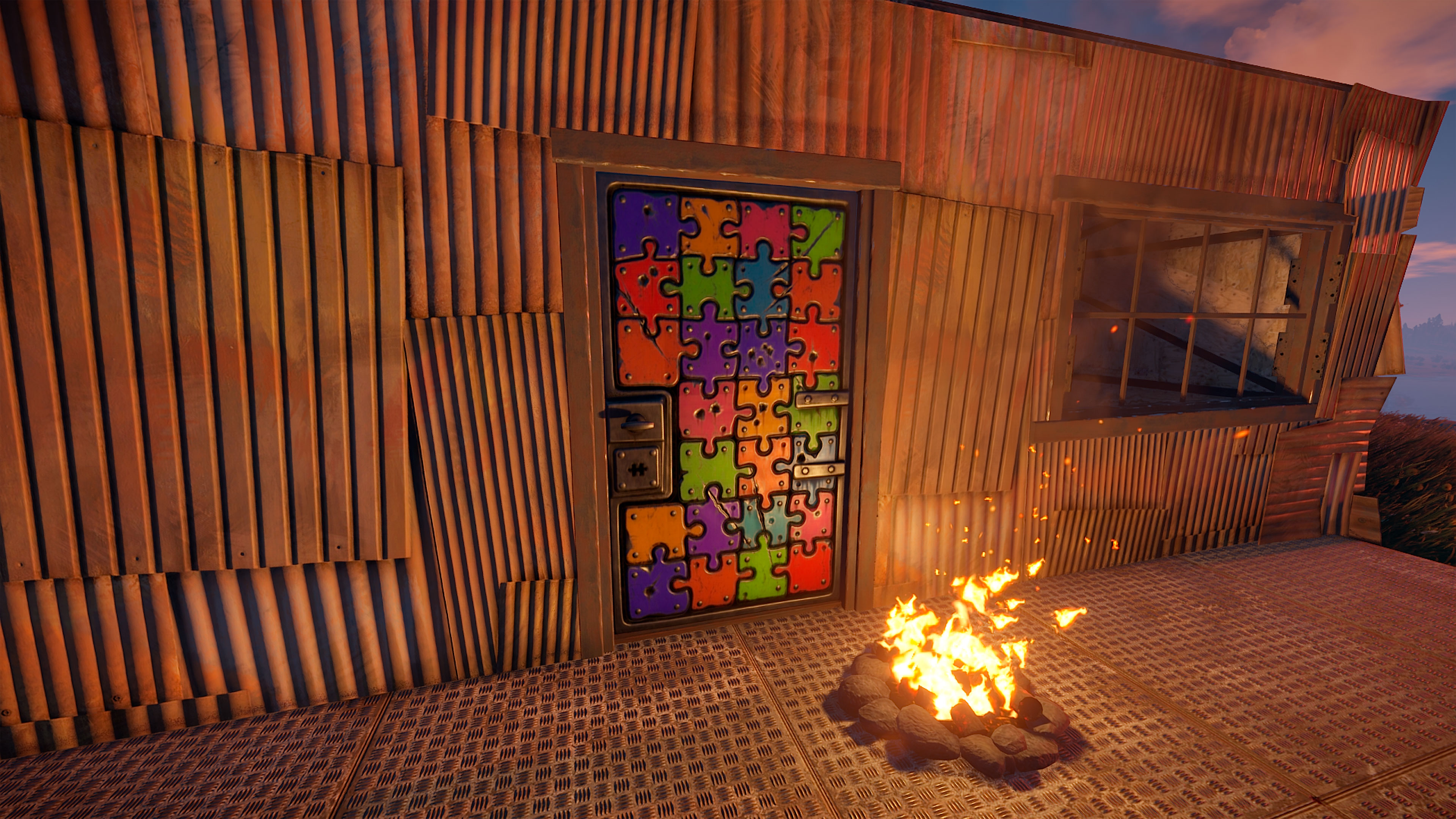 Puzzle Sheet Metal Door thumbnail 4