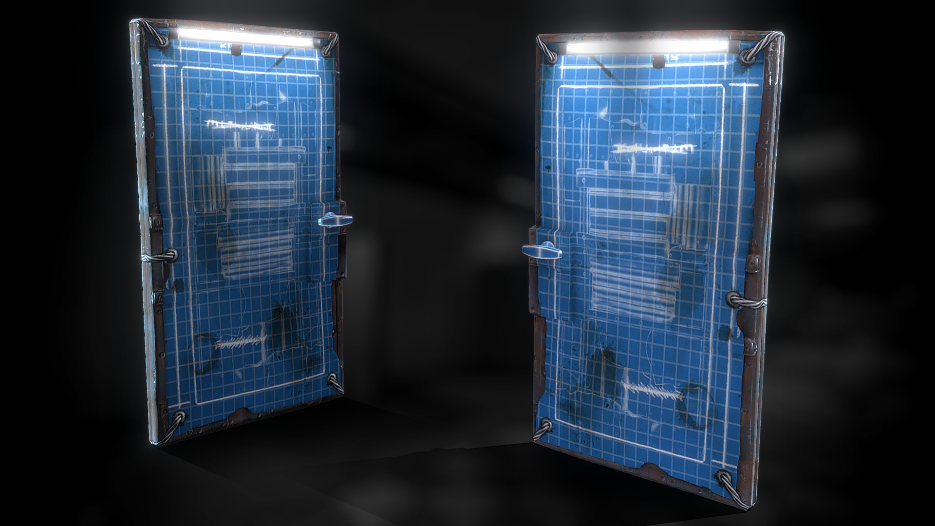 Blueprint Metal Door thumbnail 2