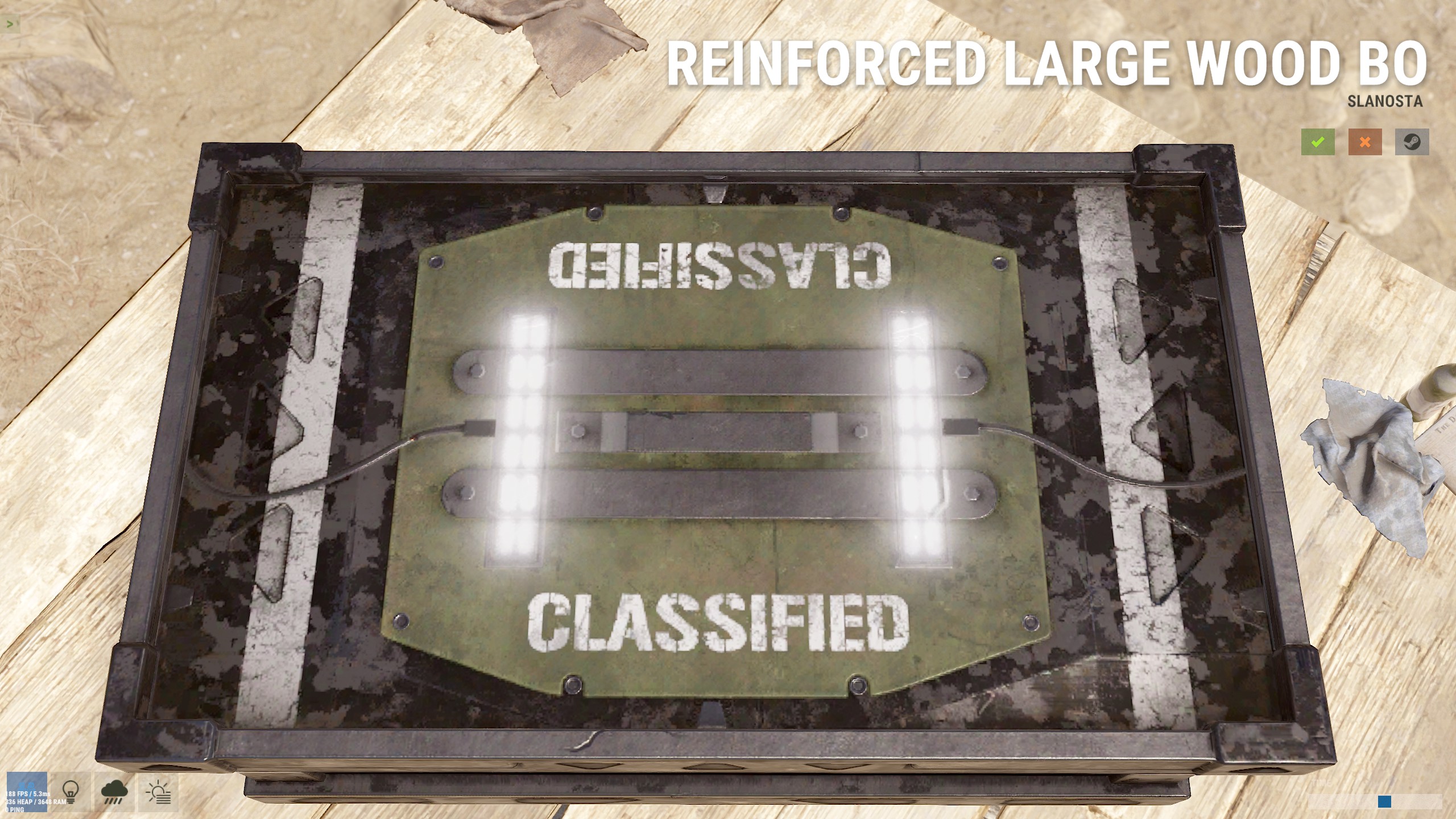 Reinforced Large Wood Box thumbnail 8