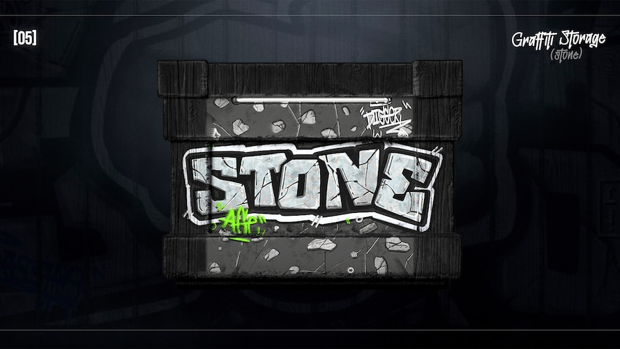 Graffiti Stone Storage - image 2