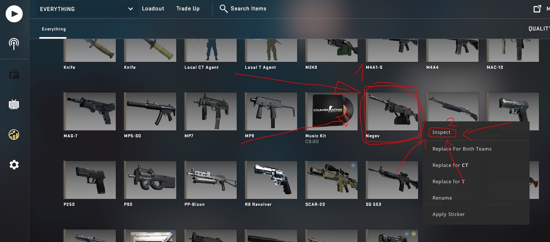 Steam Community :: Guide :: How to inspect skins