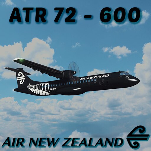 Steam Workshop Air New Zealand ATR 72 600 Black Livery