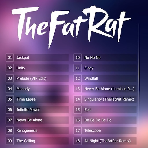 Hollywood niemand Aanbod Steam Workshop::Top 18 songs of TheFatRat - TheFatRat Collection 1H [NCS]