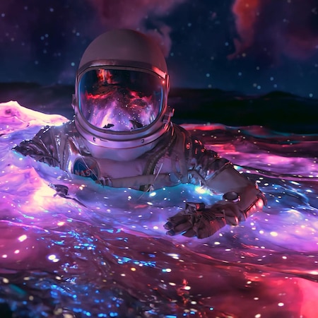 Floating in Space by VISUALDON upscale to 4K | Wallpapers HDV