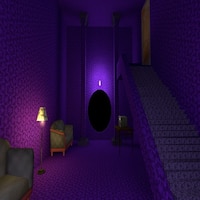 Backrooms Level - 54  The Purple Forest  Minecraft Map