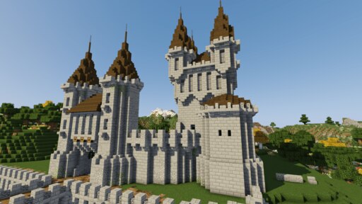 Средневековая крепость Minecraft