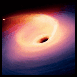spinning black hole gif