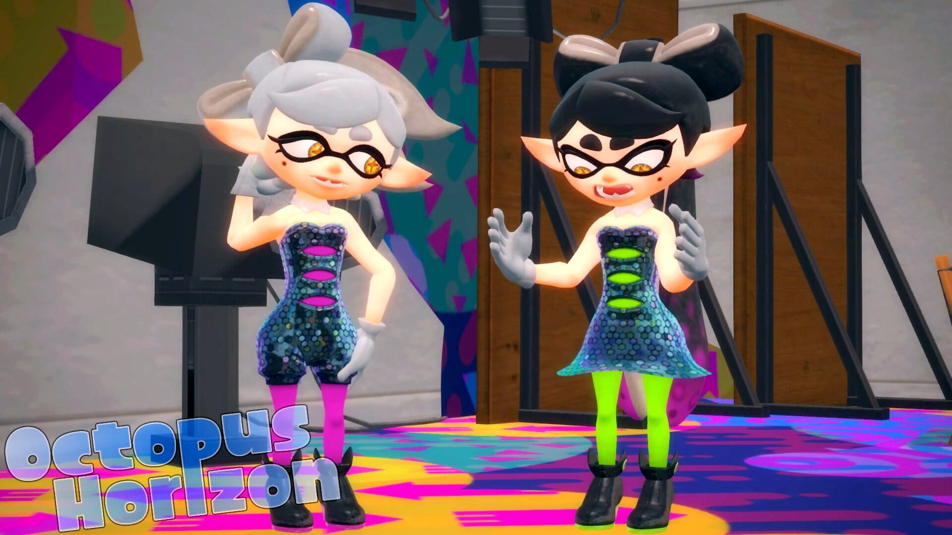 Off the Hook over Squid Sisters(W.I.P) [Splatoon] [Mods]