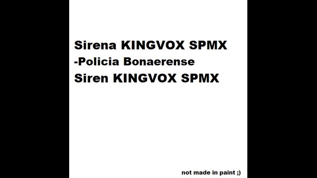 Policía Bonaerense con sirena Kingvox 
