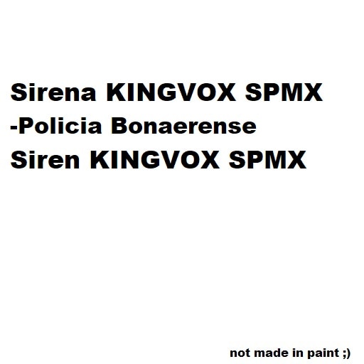 Policía Bonaerense con sirena Kingvox 