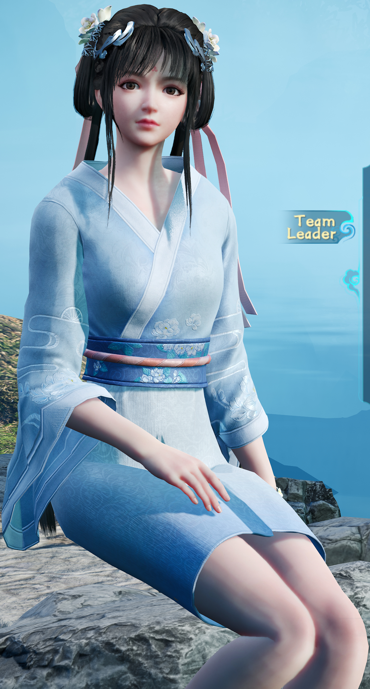Bai Moqing default outfit mod: Less clothing image 3