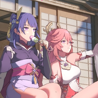 Chilling with Yae miko and Baal