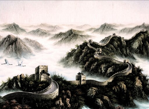 Великая китайская стена эскиз