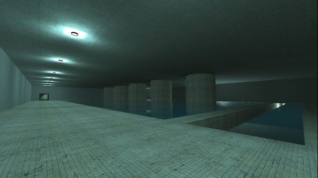 an a part of my liminal space game in roblox, this part looks like the new  part of poolrooms. : r/backrooms