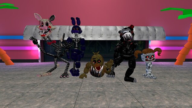 Steam Workshop::[FNAF what if] FNAF sb but animatronics are seperate from  blob