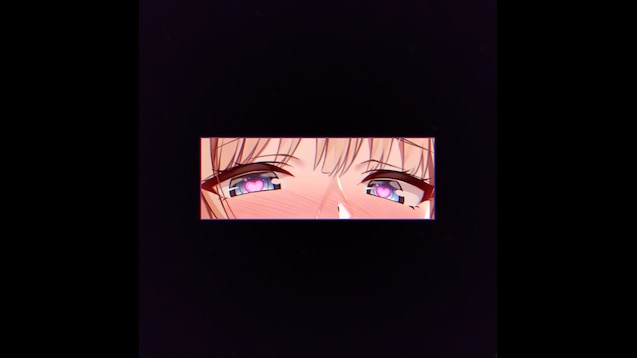 anime girl with heart eyes