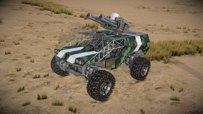 Green Team Jeep – Heavy Gatling