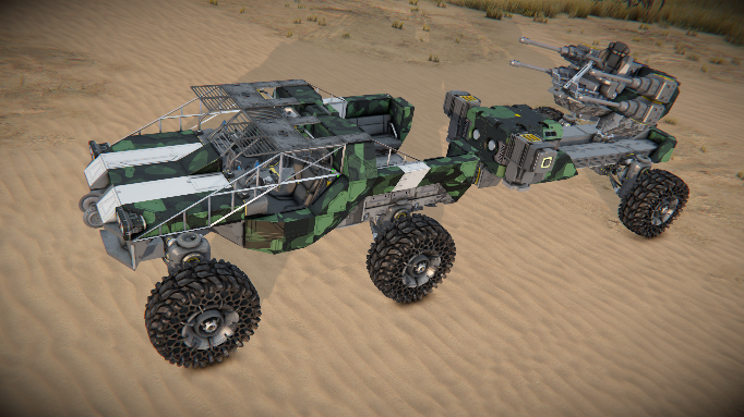 Green Team Jeep – Transport + AA Trailer