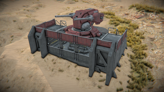 Red Team Bunker – Artillery Turret
