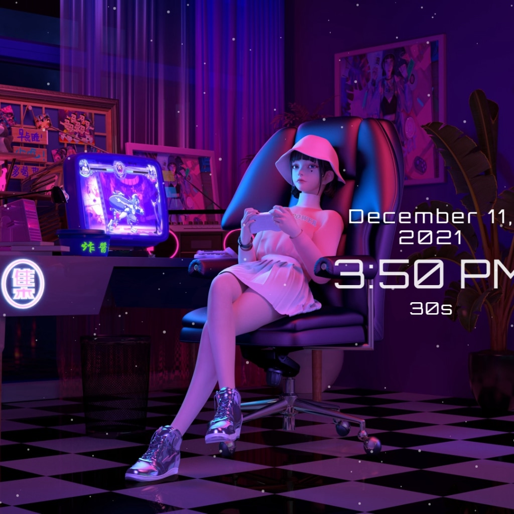 ✨動態分辨率 數字時鐘  |  Dynamic resolution digital clock✨