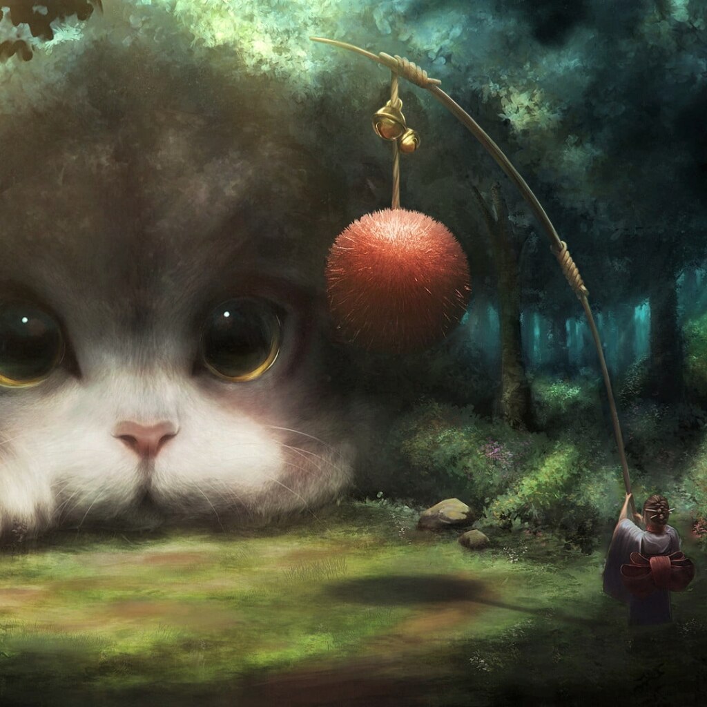 relaxing cat