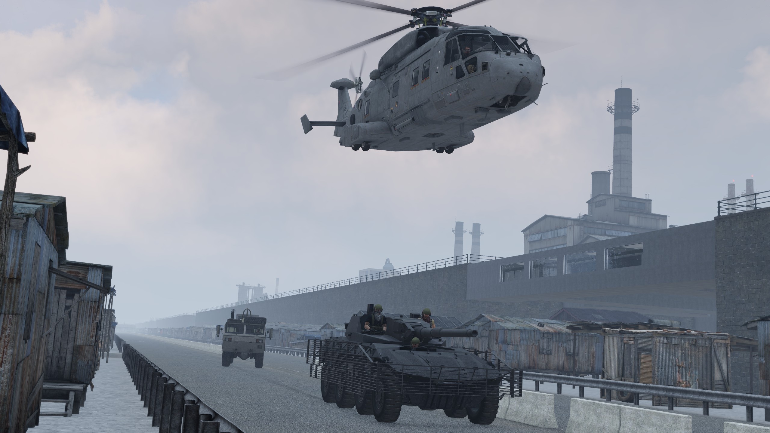 Vehicle size comparison image - Lost Dragons mod for ARMA 3 - ModDB