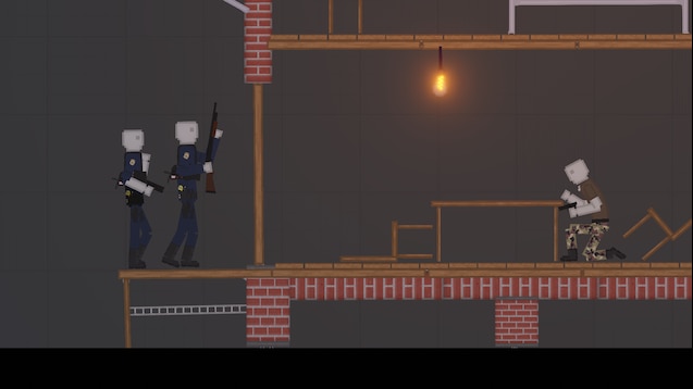 Decided to create my own People Playground loading screen, i used the OCM  mod for the lights, the The Guns and the Police Man. : r/peopleplayground