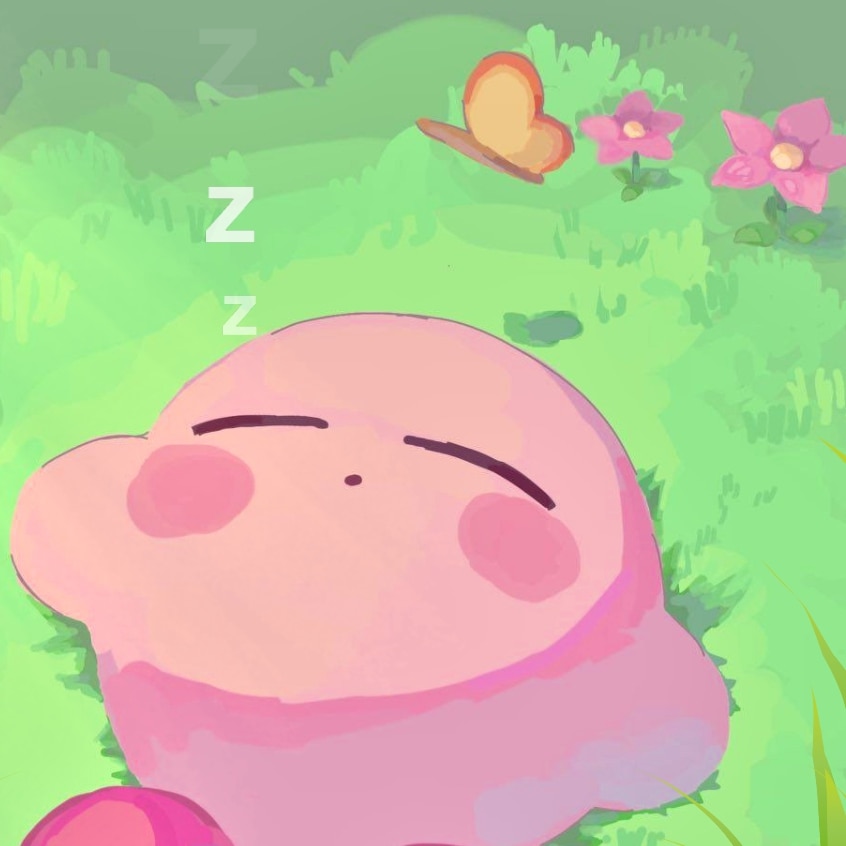 Sleeping Kirby 💤 (with clock)