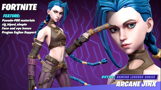 This is the best way to play Arcane Jinx in Fortnite