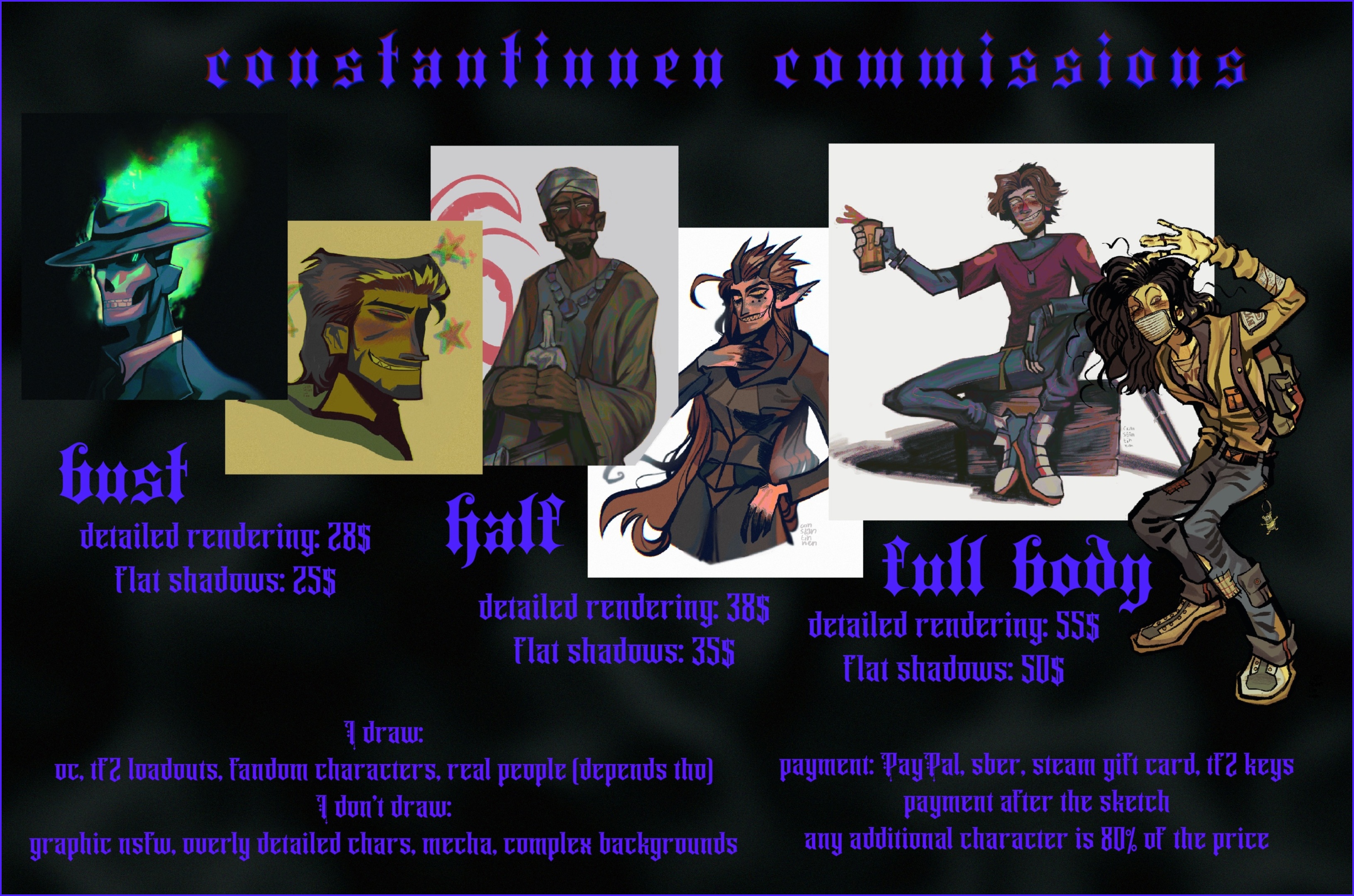 Custom Anime Girls Commissions. (Fan art, OC, and NSFW) Art Commission