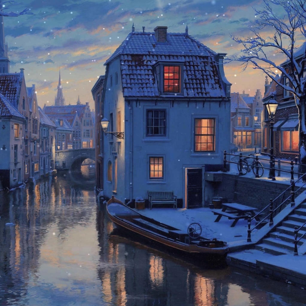 Snow Evening - Evgeny Lushpin